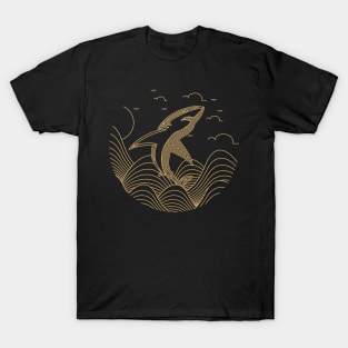 Shark On The Sea T-Shirt